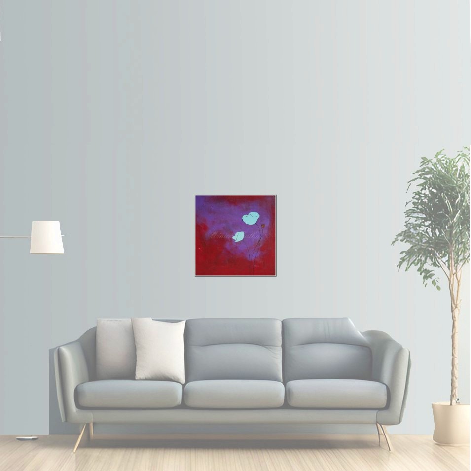 Painting titled 'Paper poppies II' by Monica Fallini