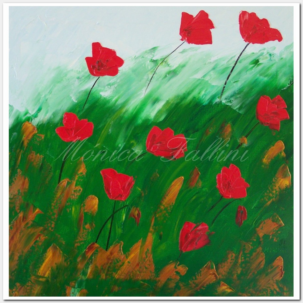 Painting titled 'Windy days' by Monica Fallini