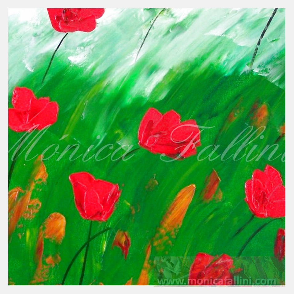 Painting titled 'Windy days' by Monica Fallini