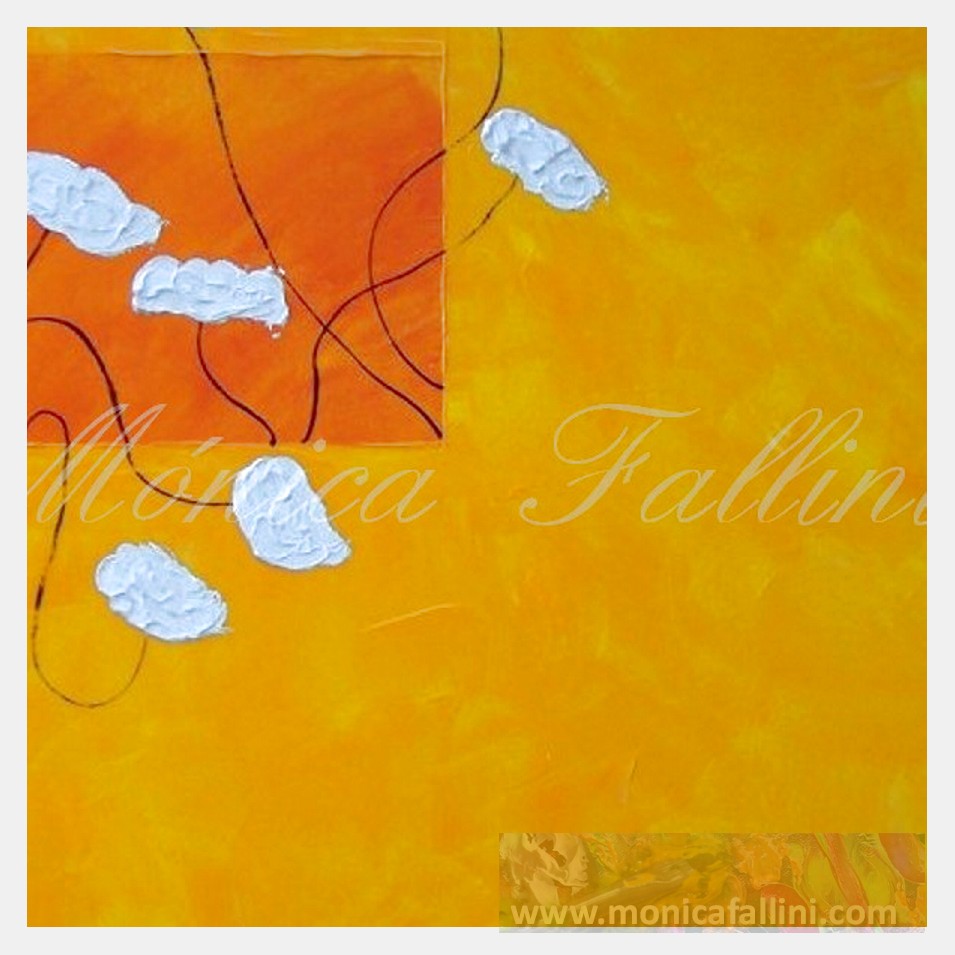 Painting titled 'Escape towards the Sun' by Monica Fallini