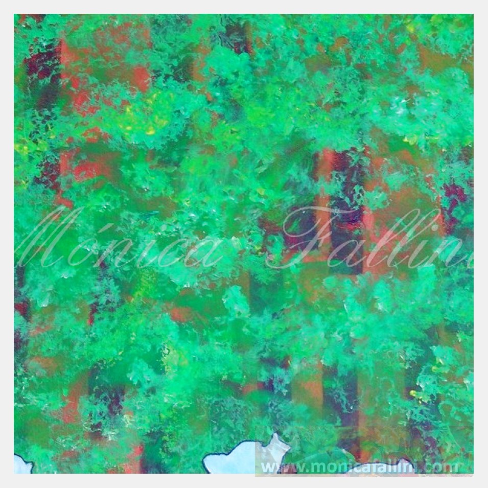 Painting titled 'Awakening III' by Monica Fallini
