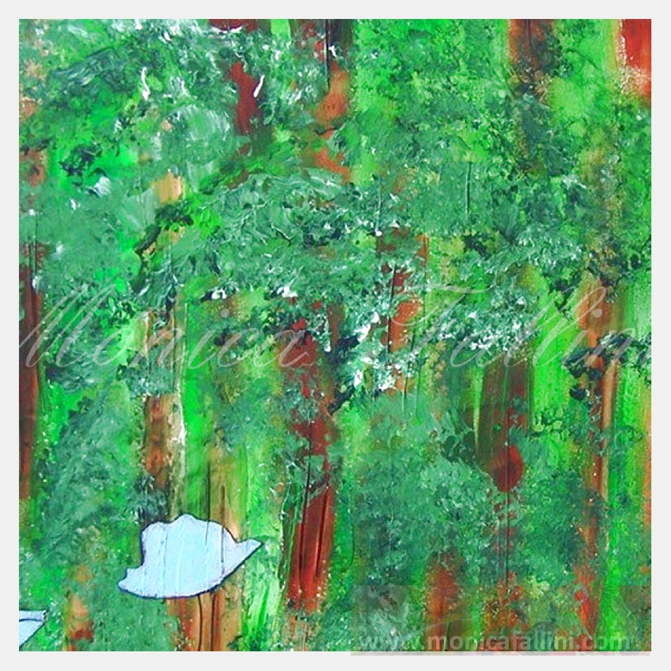 Painting titled 'Awakening II' by Monica Fallini