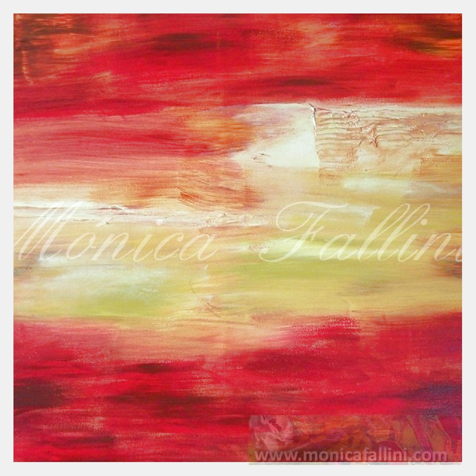Painting titled 'On the edge of the cliff' by Monica Fallini