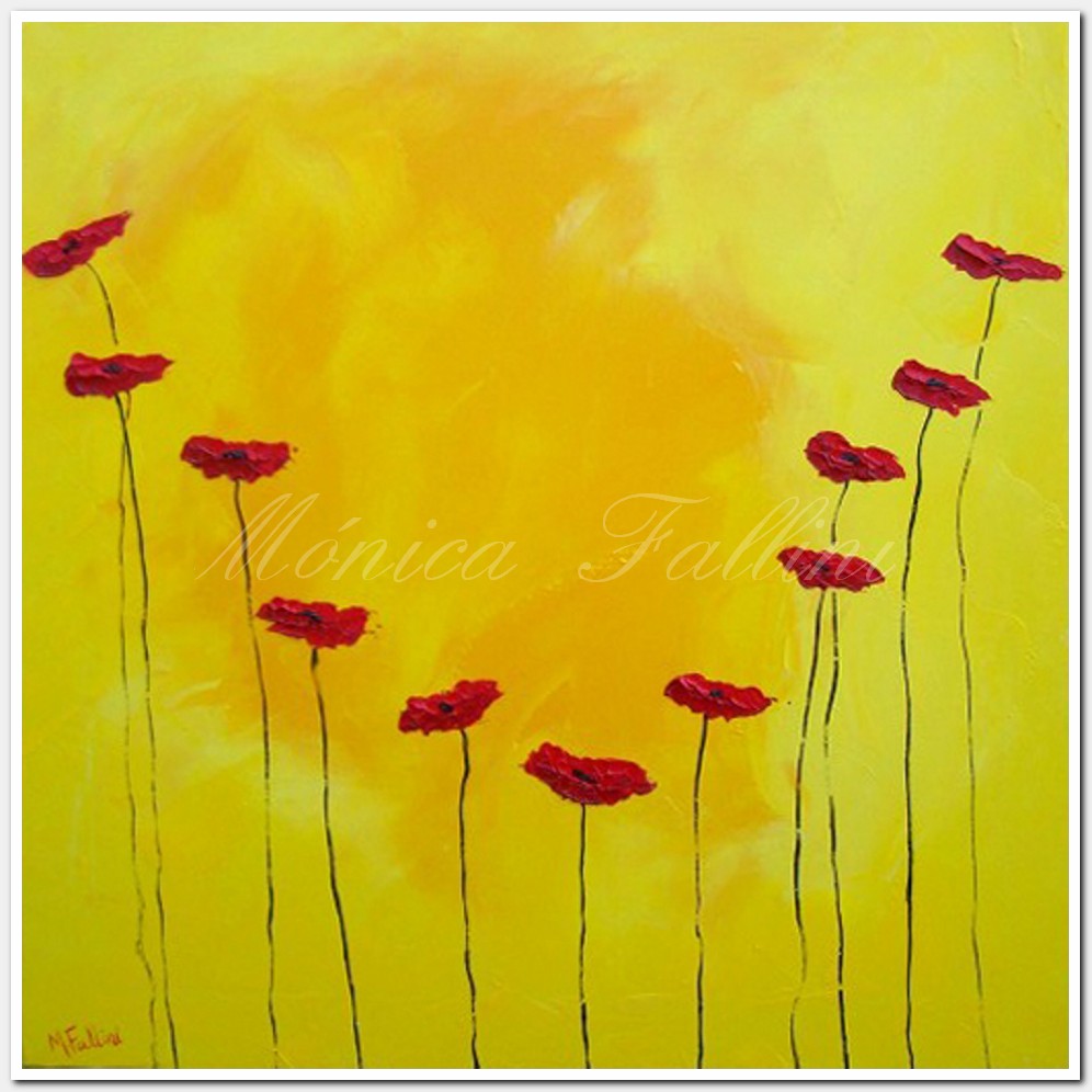 Painting titled 'Free spirit Poppies X' by Monica Fallini