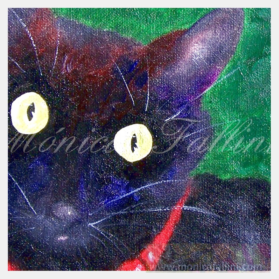 Painting titled 'Surprised Pauline' by Monica Fallini
