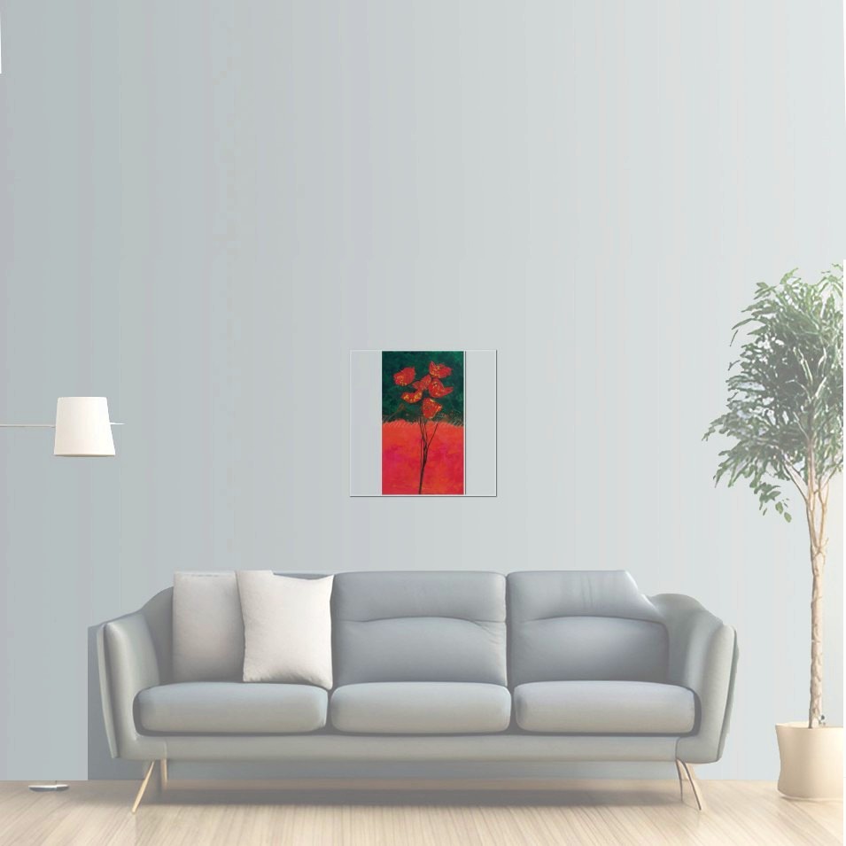 Painting titled 'Where two worlds collide II' by Monica Fallini