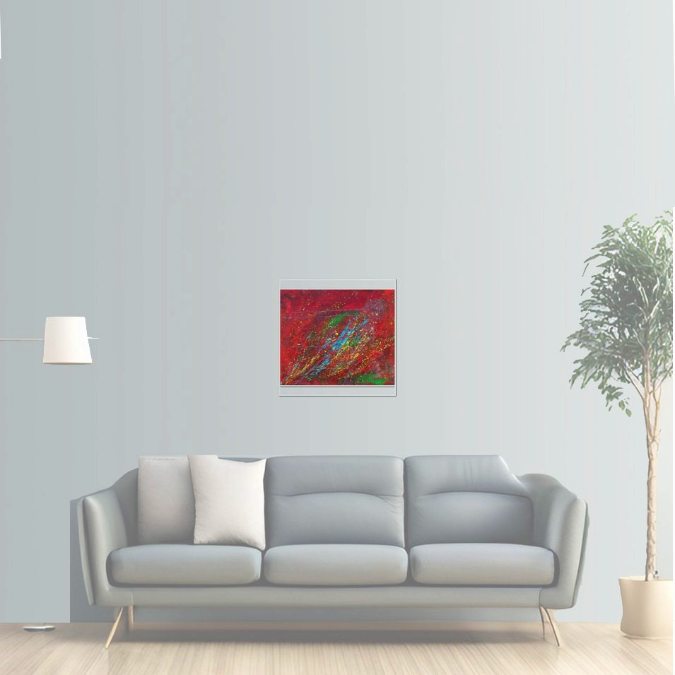 Painting titled 'Space. Shapes of the Universe' by Monica Fallini