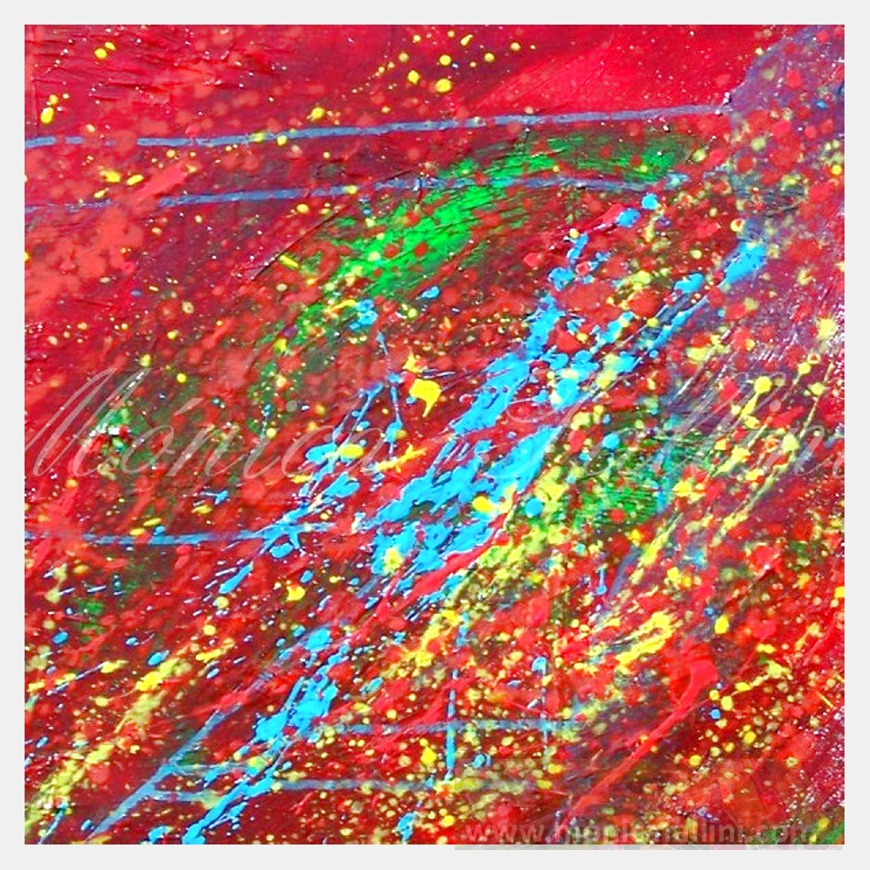 Painting titled 'Space. Shapes of the Universe' by Monica Fallini