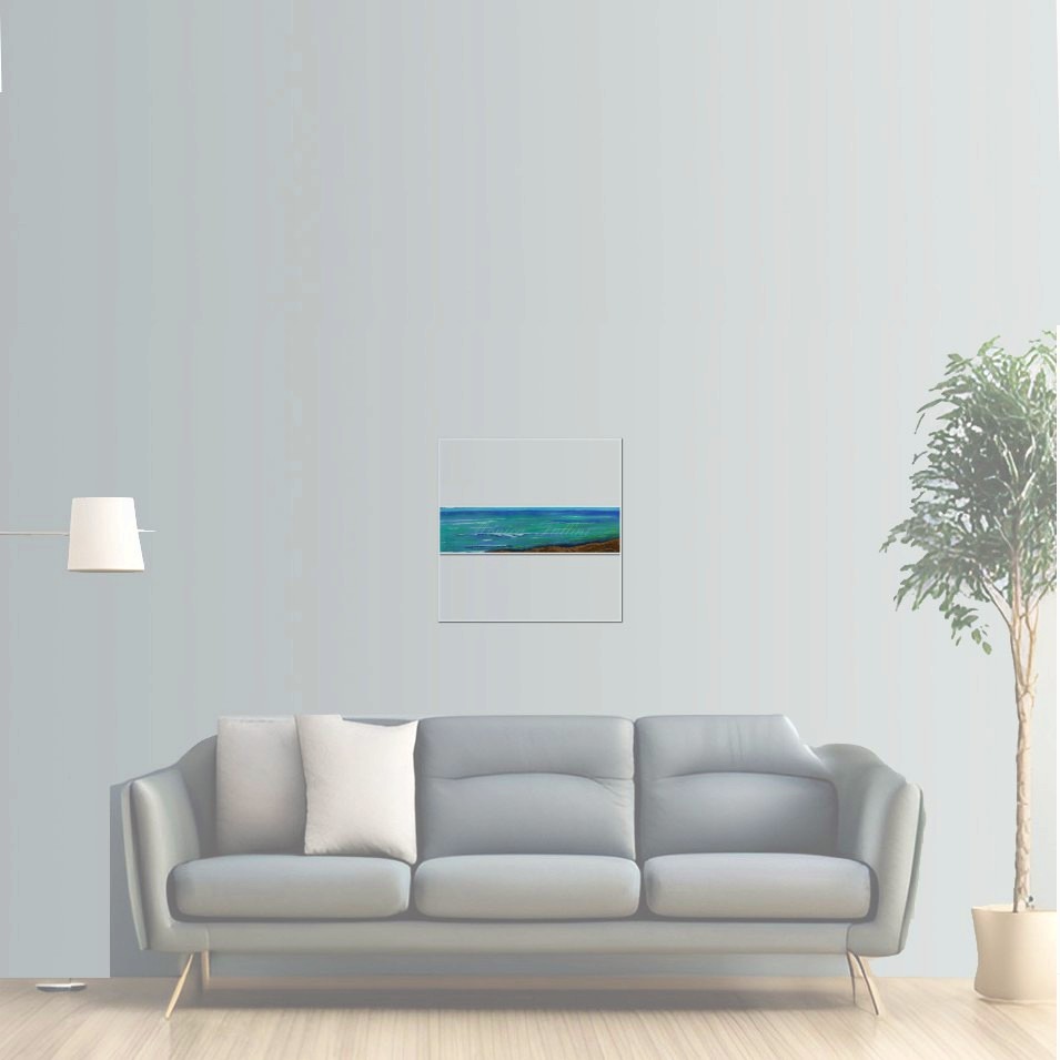 Painting titled 'Memories of the sea # 22' by Monica Fallini