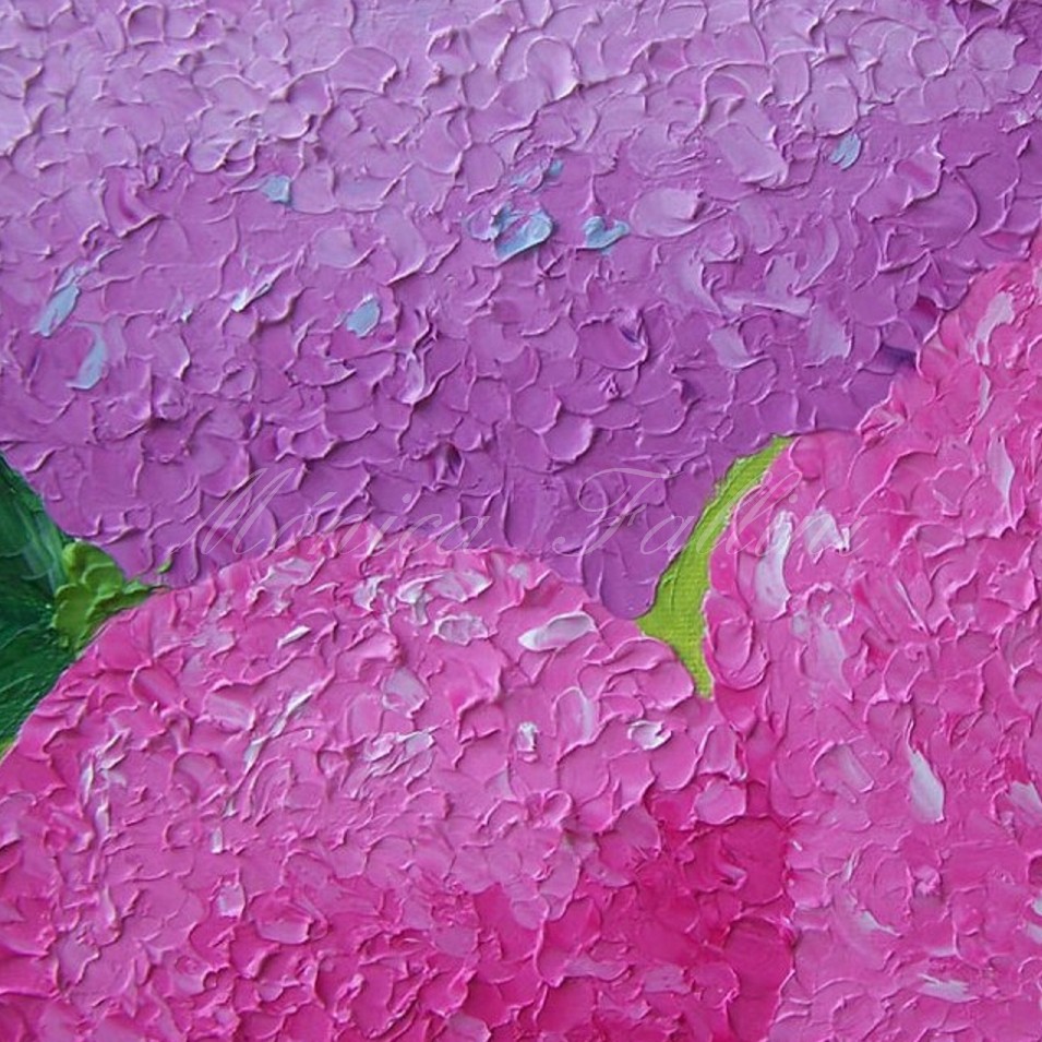 Painting titled 'A dream of Hydrangeas IV' by Monica Fallini