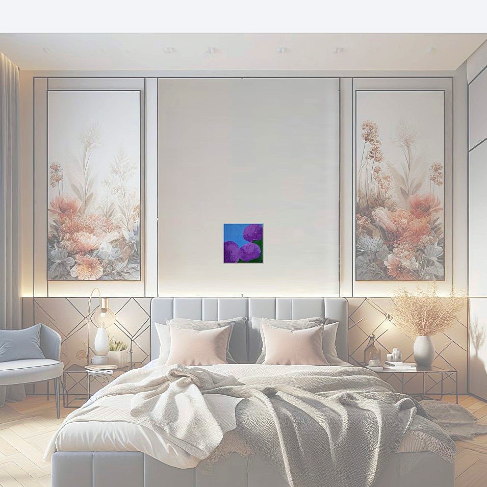 Painting titled 'A dream of Hydrangeas V' by Monica Fallini