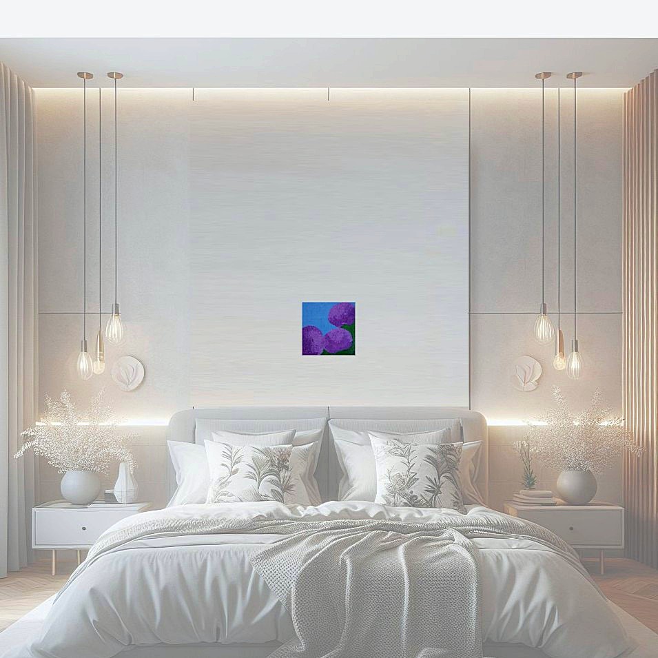 Painting titled 'A dream of Hydrangeas V' by Monica Fallini