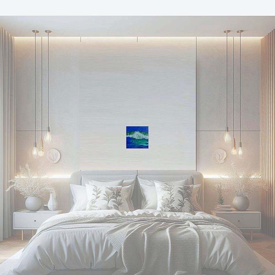 Painting titled 'Surf study' by Monica Fallini