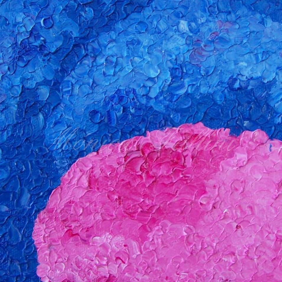 Painting titled 'A dream of Hydrangeas VI' by Monica Fallini