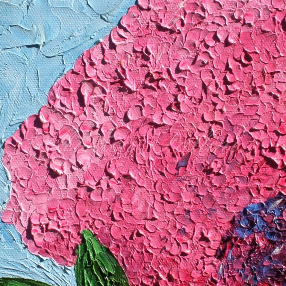 Painting titled 'A dream of Hydrangeas VII' by Monica Fallini