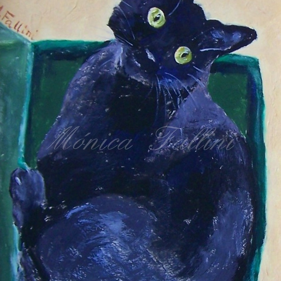 Painting titled 'Pauline in a shoe box' by Monica Fallini