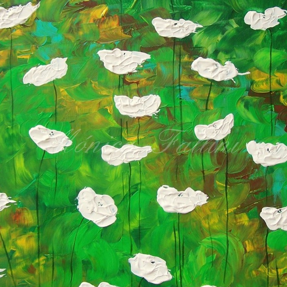 Painting titled 'Waiting for Spring to come II' by Monica Fallini