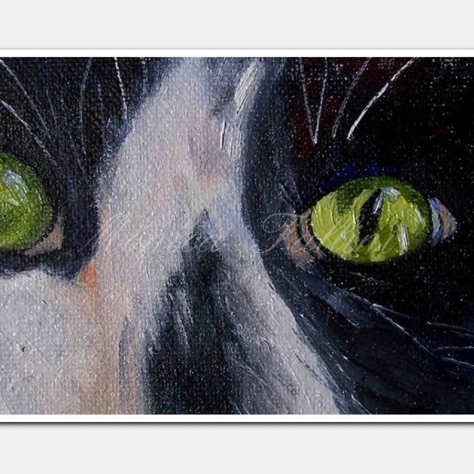 Painting titled 'Cats eyes series IV' by Monica Fallini