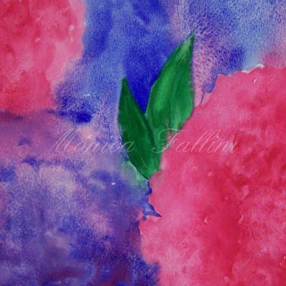 Painting titled 'A dream of Hydrangeas XIV' by Monica Fallini