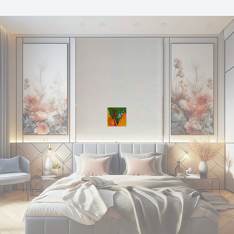 Painting titled 'Gladiolus dream' by Monica Fallini