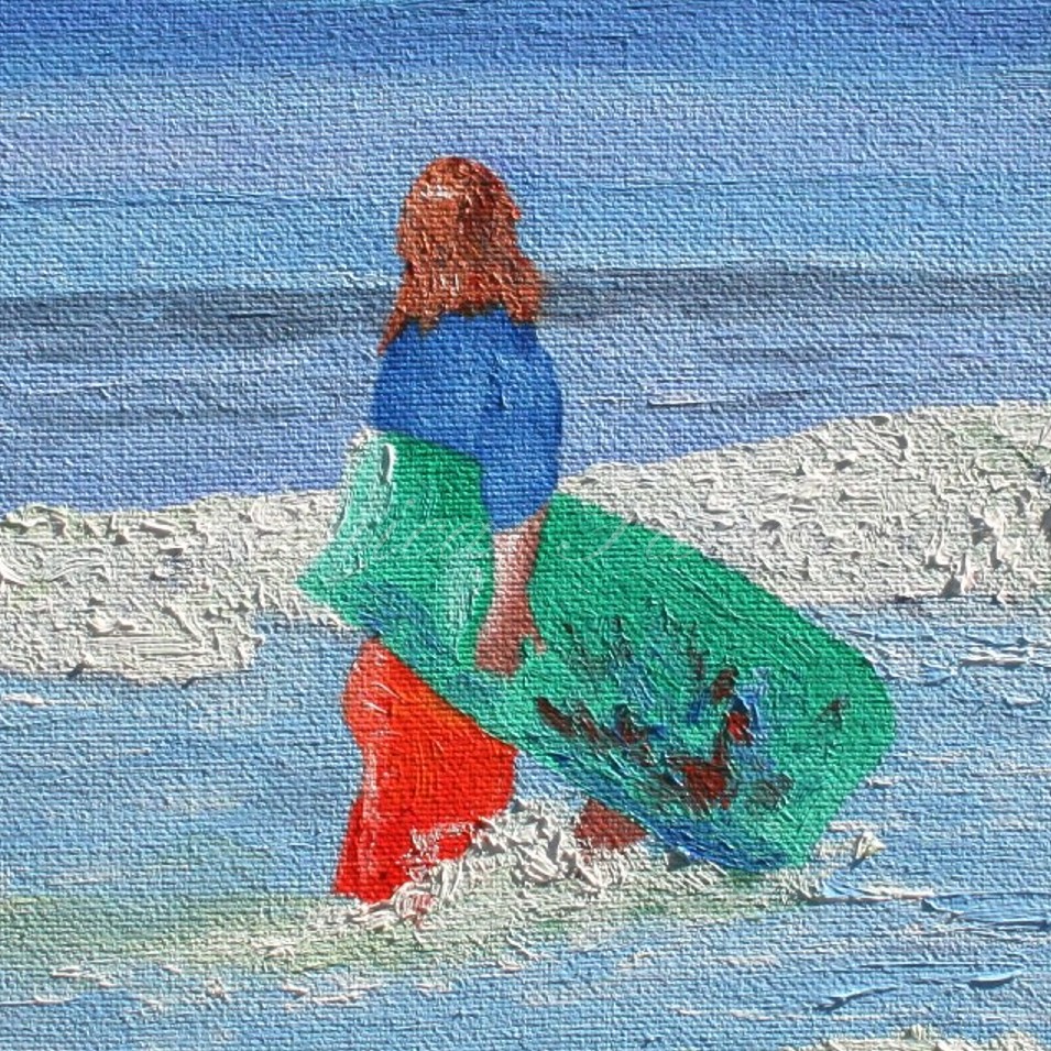 Painting titled 'Galveston I' by Monica Fallini