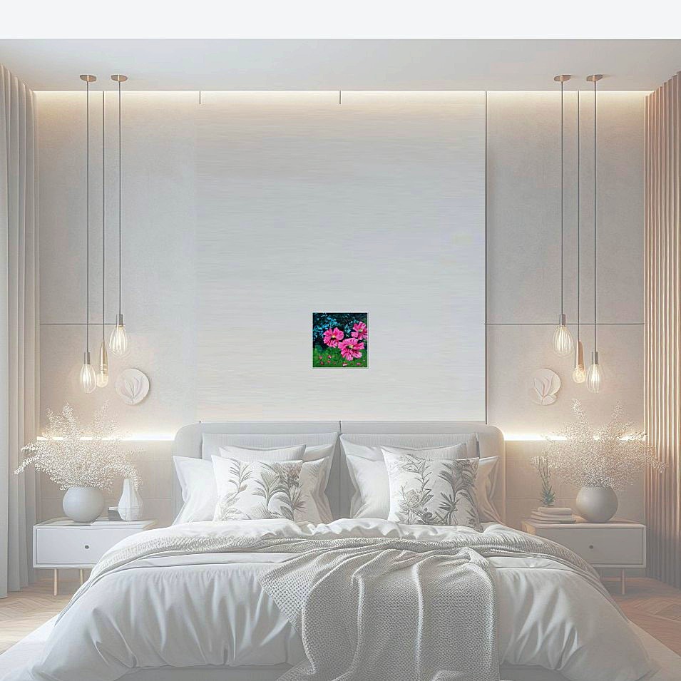 Painting titled 'Pink beauties # III' by Monica Fallini