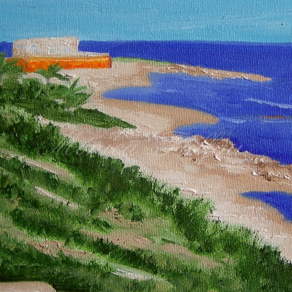 Painting titled 'Cuchilla Alta # 4, Club de Pesca.' by Monica Fallini
