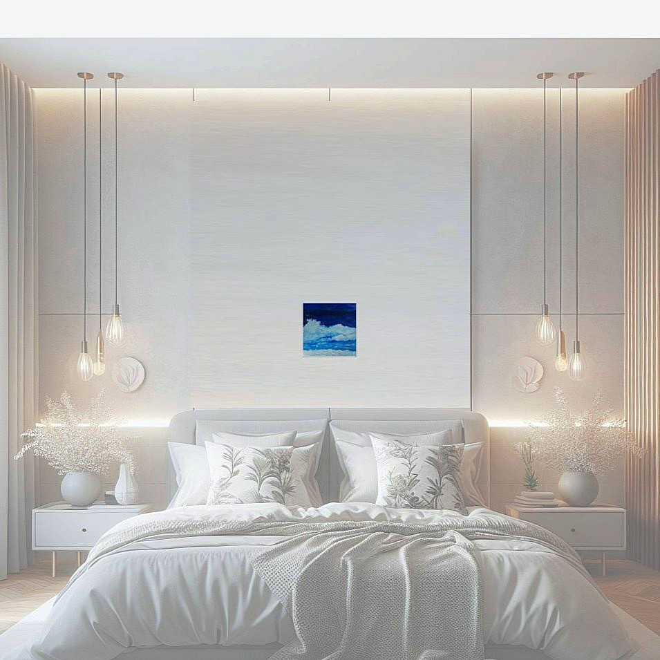 Painting titled 'Galveston # IX, surf study' by Monica Fallini