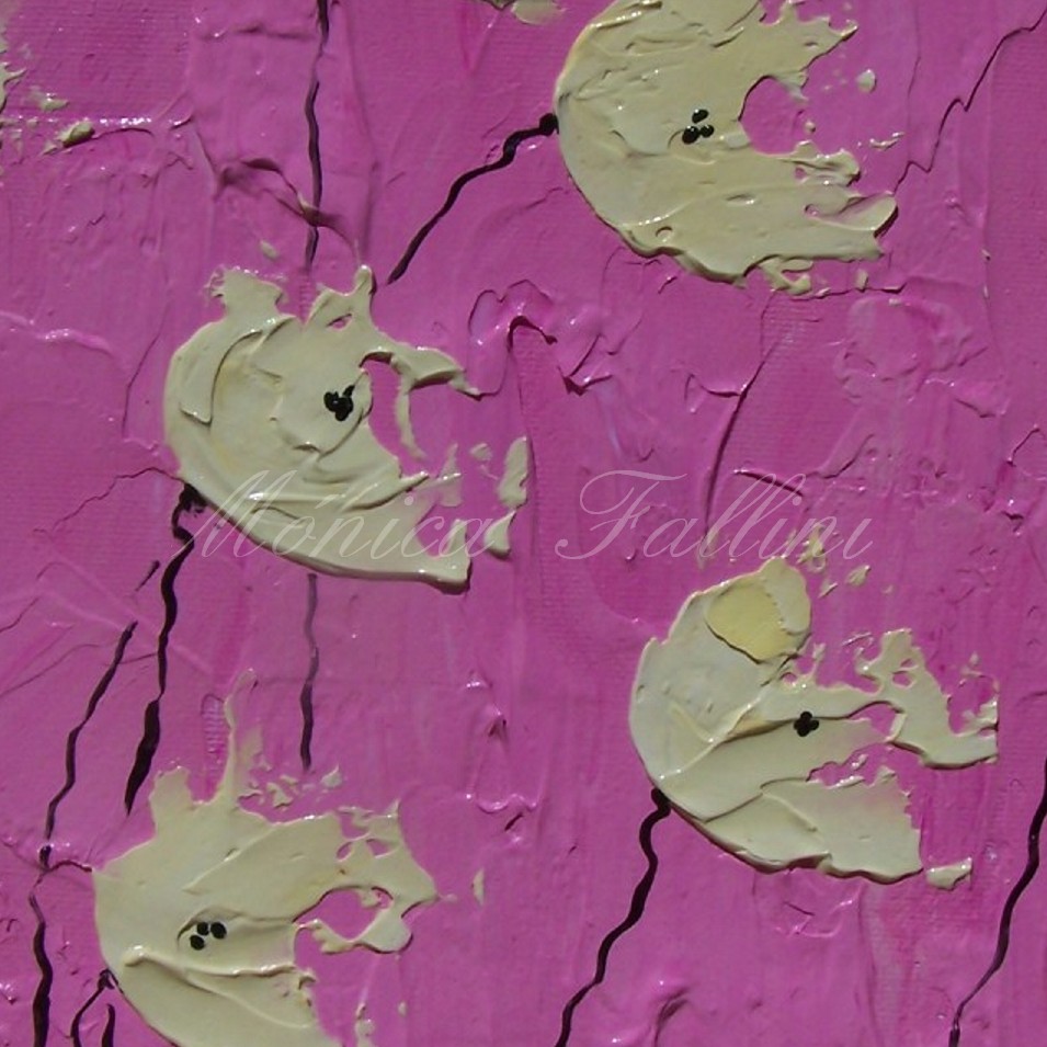 Painting titled 'Vanilla Poppies I' by Monica Fallini