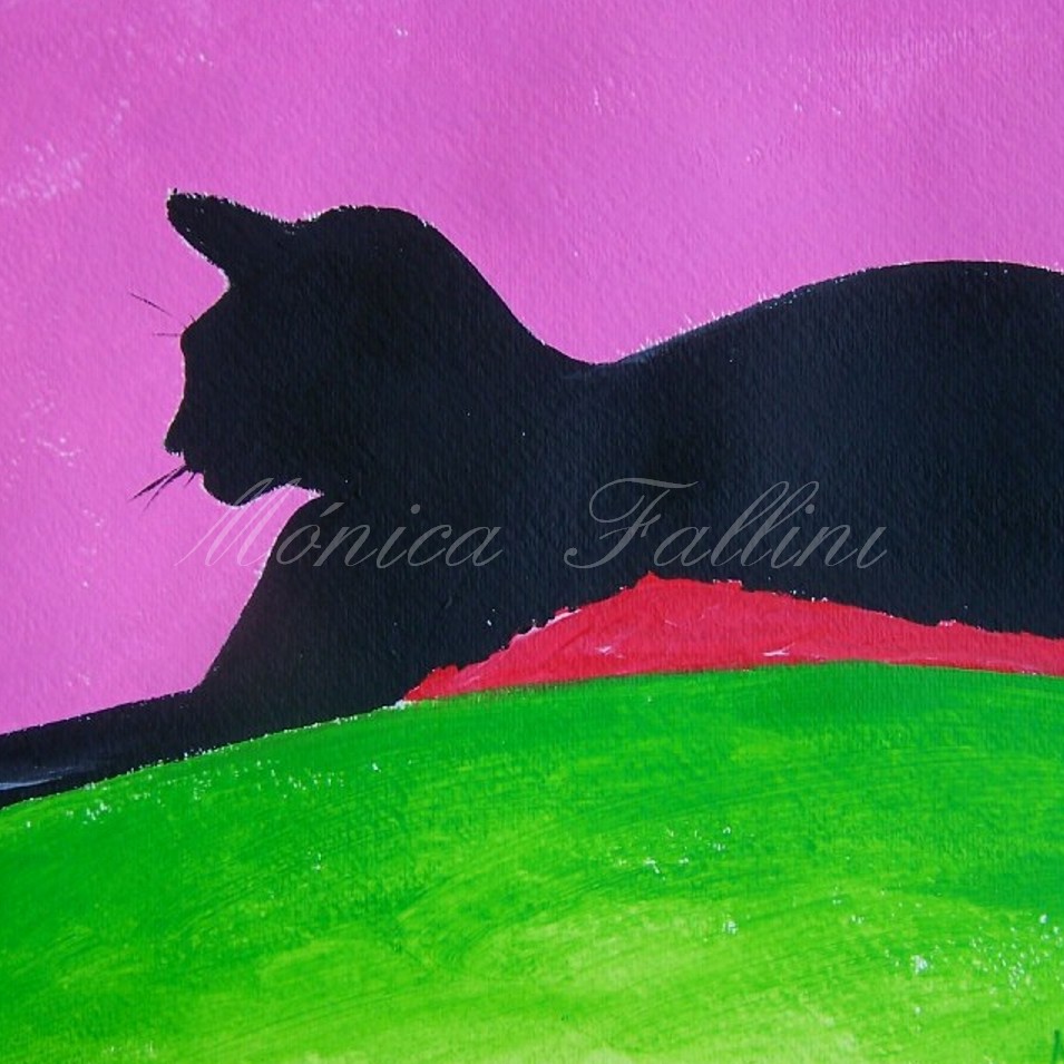 Painting titled 'Sphinx Pauline' by Monica Fallini