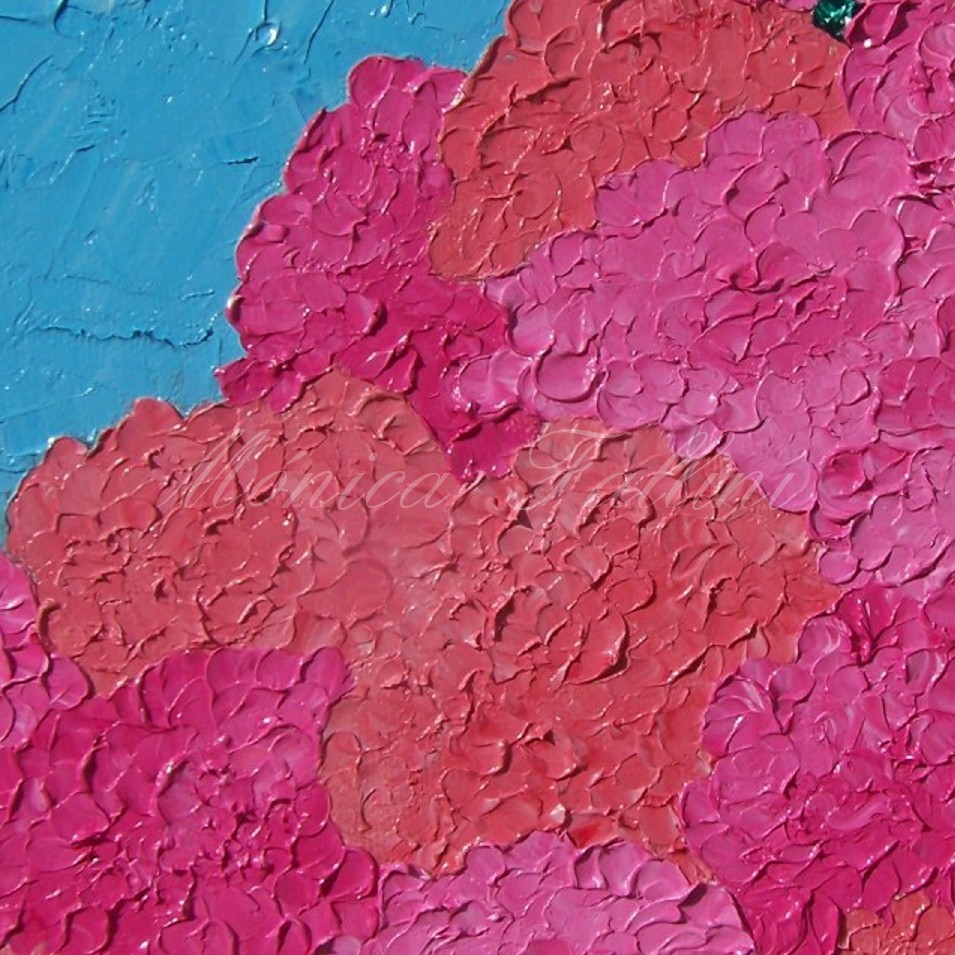 Painting titled 'A dream of Hydrangeas # XXII' by Monica Fallini