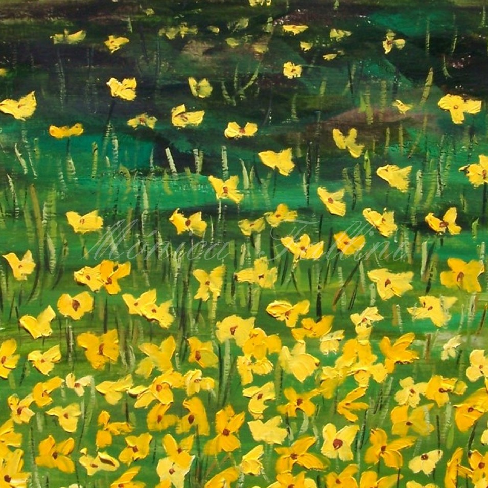 Painting titled 'Texas wild flowers II' by Monica Fallini