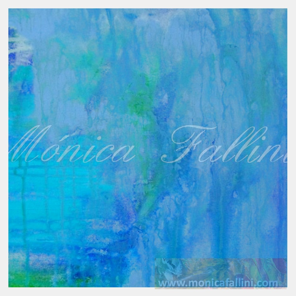 Painting titled 'Fluid thoughts' by Monica Fallini