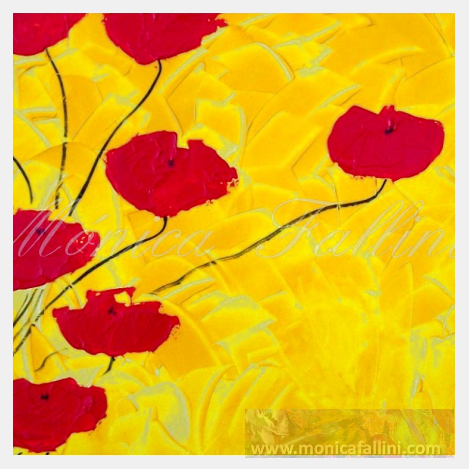 Painting titled 'Together, growing tall II' by Monica Fallini