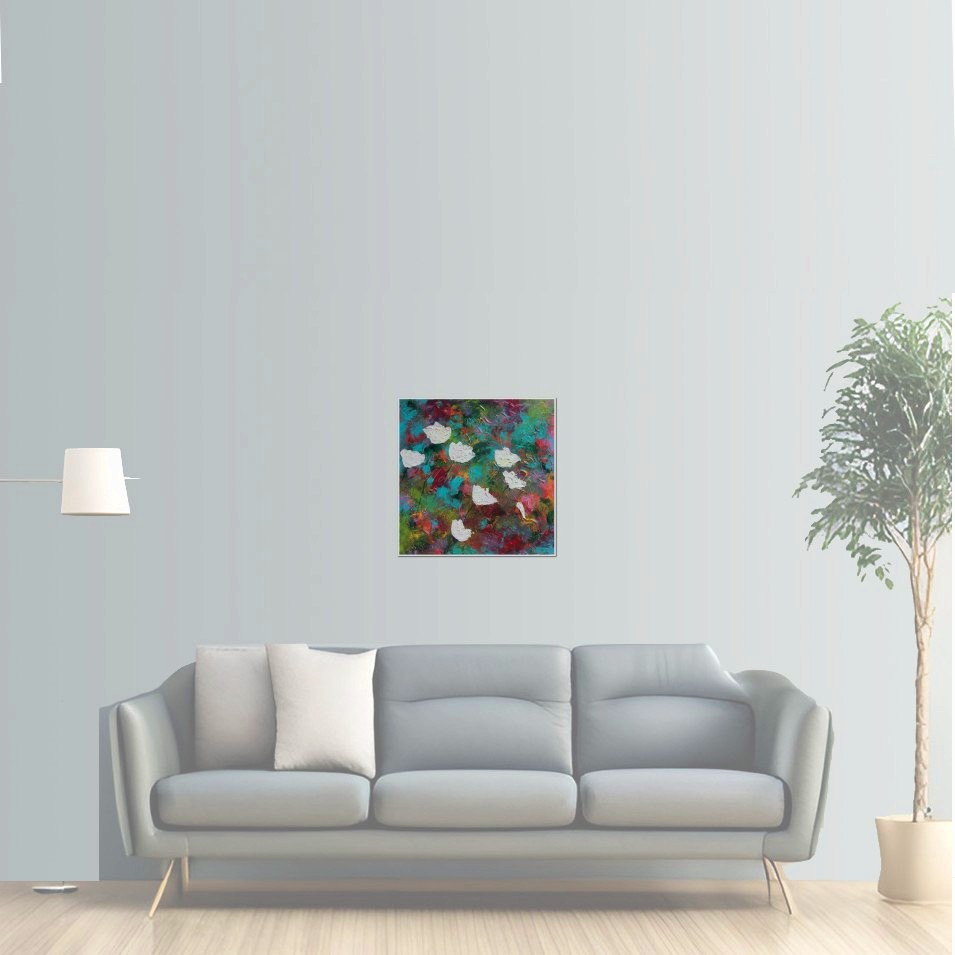 Painting titled 'Spring windy days' by Monica Fallini