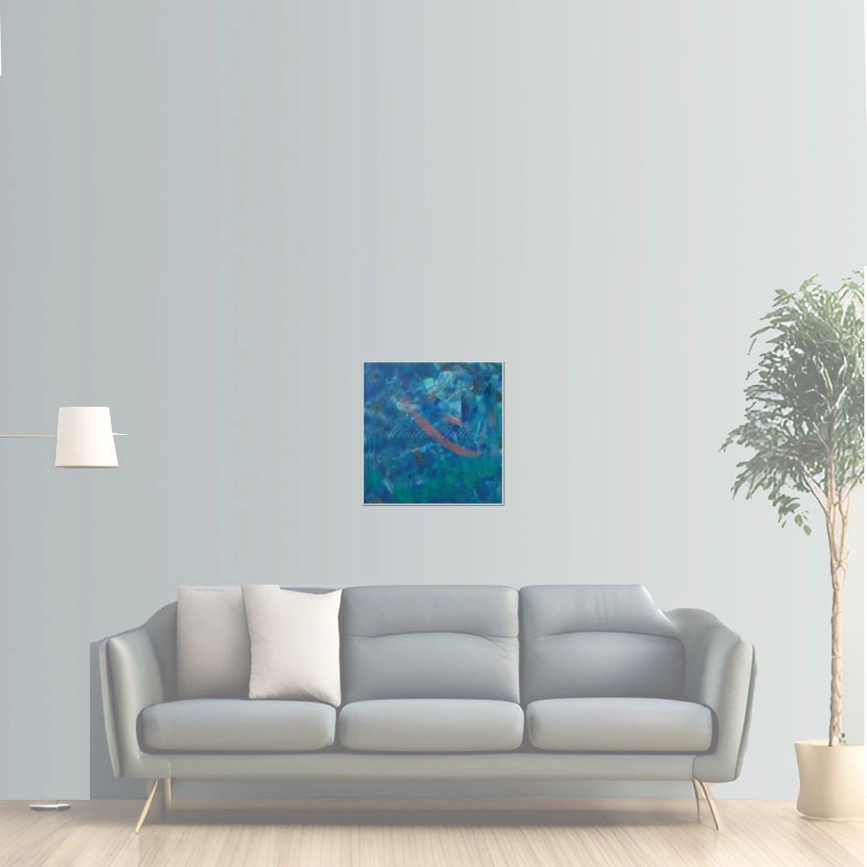 Painting titled 'Under the sea' by Monica Fallini