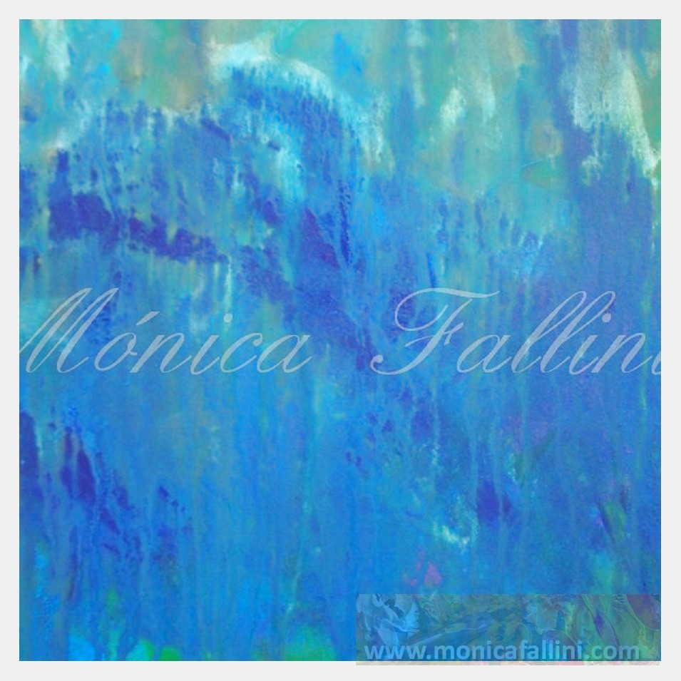 Painting titled 'Deep sea waters' by Monica Fallini