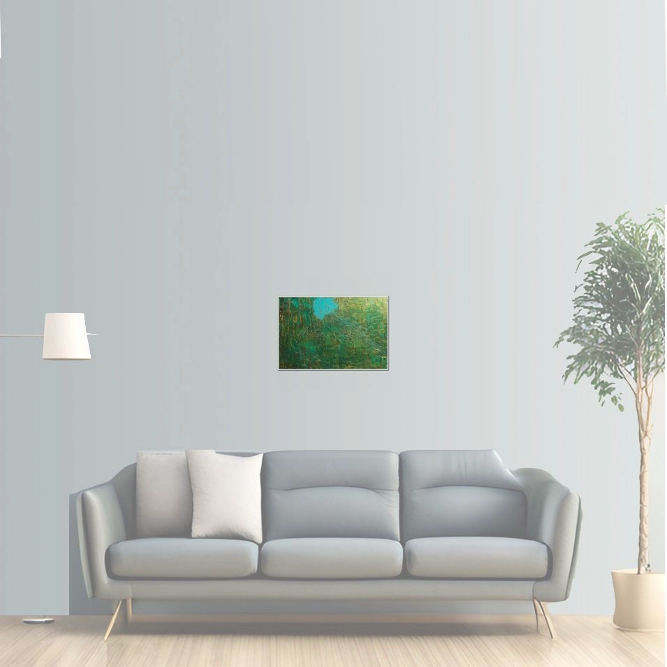 Painting titled 'Jelly-fish' by Monica Fallini