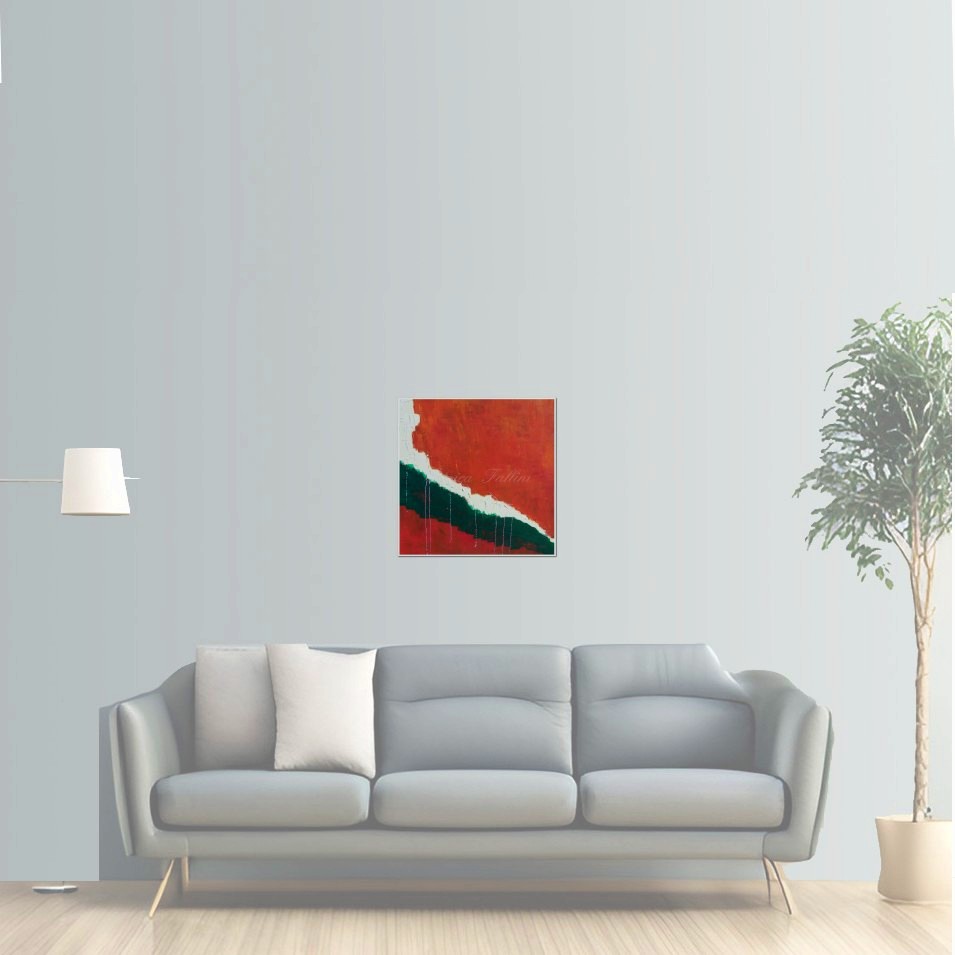 Painting titled 'Escalera al mar. Stairway to the sea' by Monica Fallini