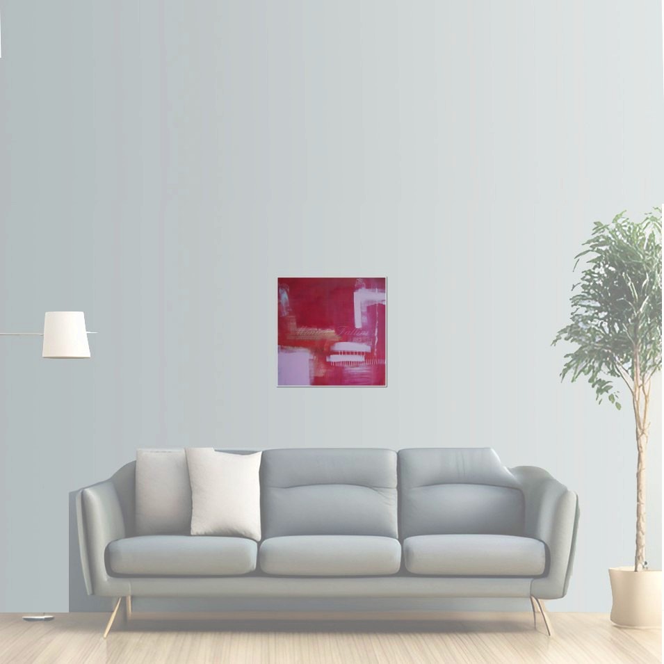 Painting titled 'Pink dream abstraction III' by Monica Fallini