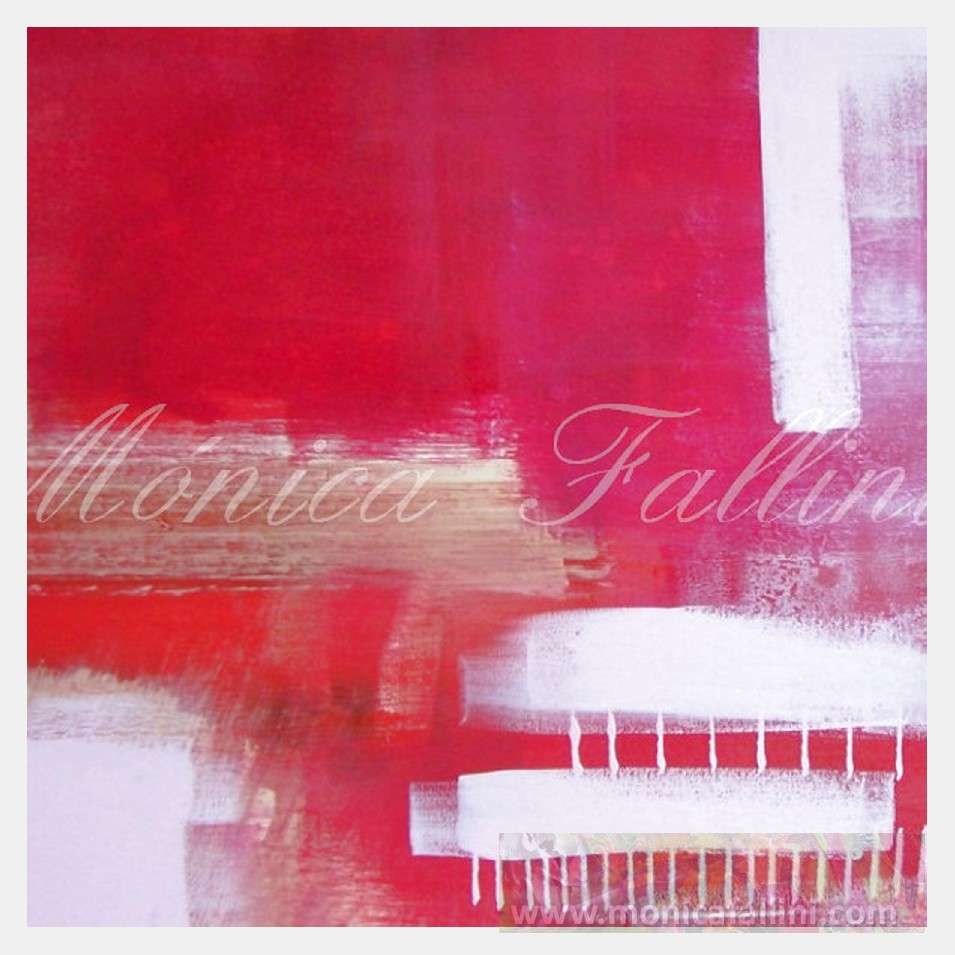 Painting titled 'Pink dream abstraction III' by Monica Fallini