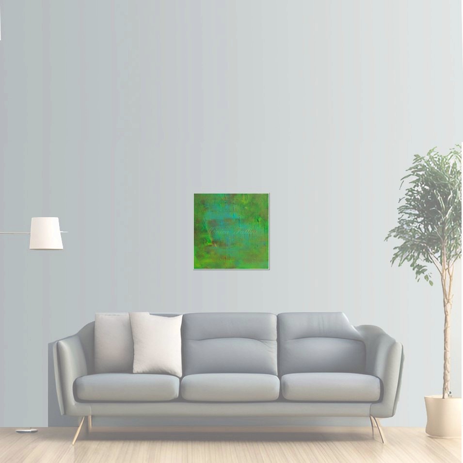 Painting titled 'Hidden forest, abstraction' by Monica Fallini