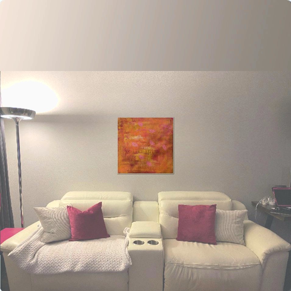 Painting titled 'Dreaming in pink' by Monica Fallini