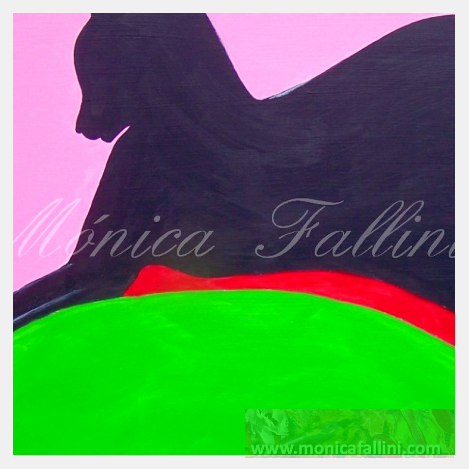 Painting titled 'Sphinx Pauline II' by Monica Fallini