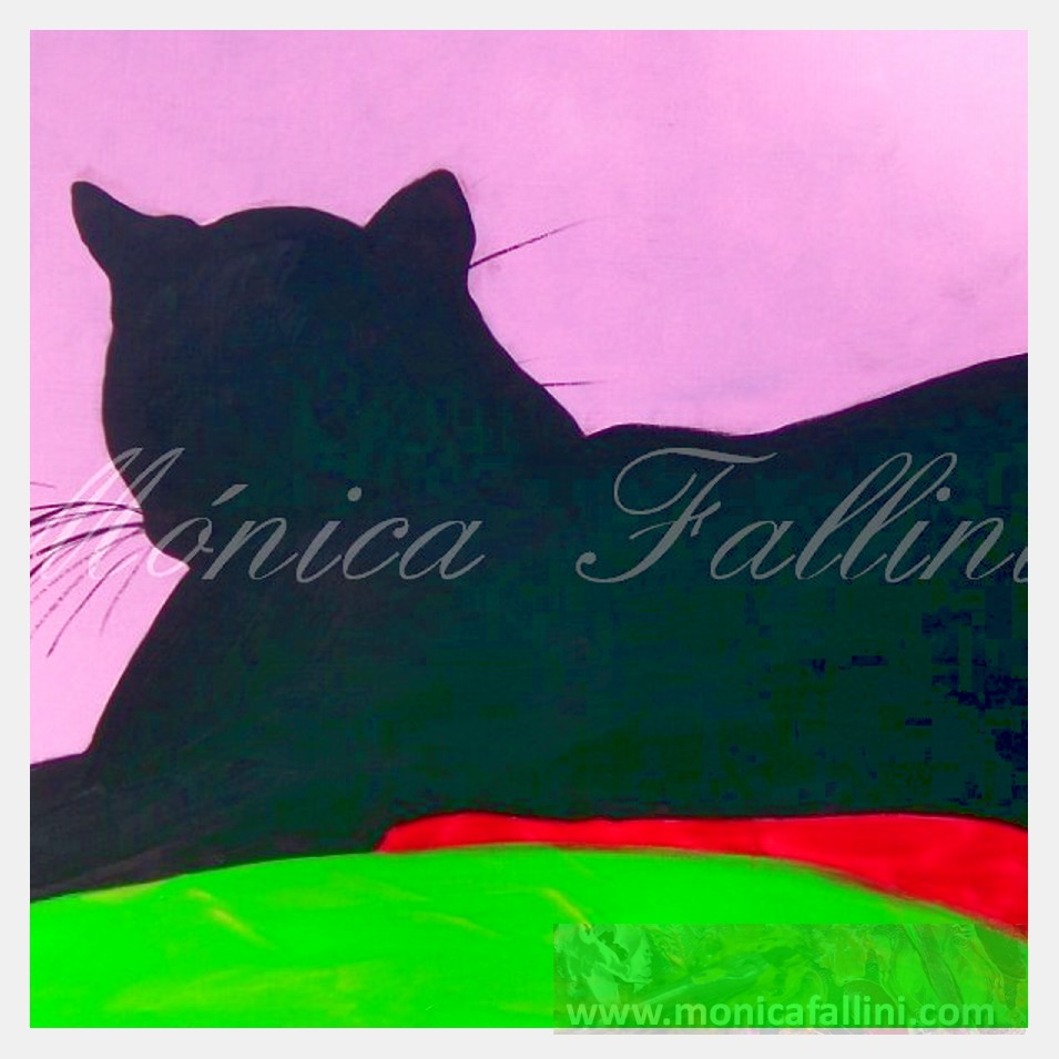 Painting titled 'Sphinx Pauline III' by Monica Fallini