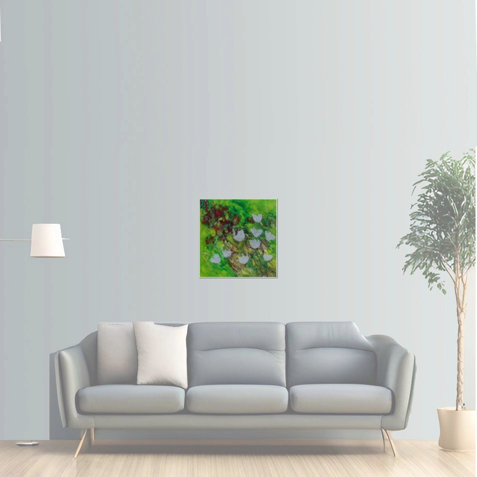 Painting titled 'Thanks for the wind' by Monica Fallini