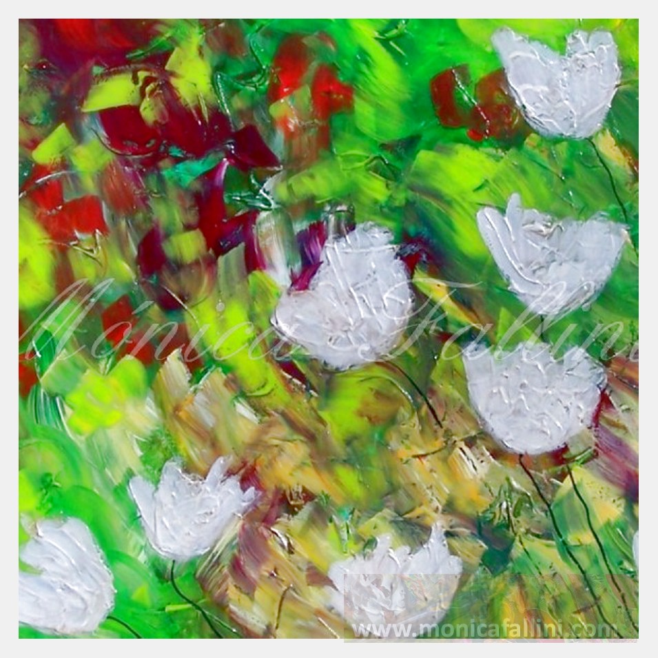 Painting titled 'Thanks for the wind' by Monica Fallini