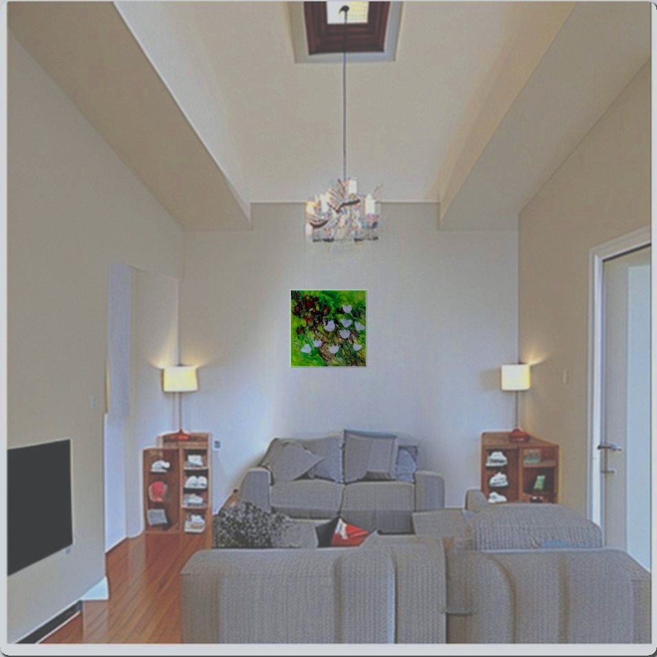 Painting titled 'Thanks for the wind' by Monica Fallini