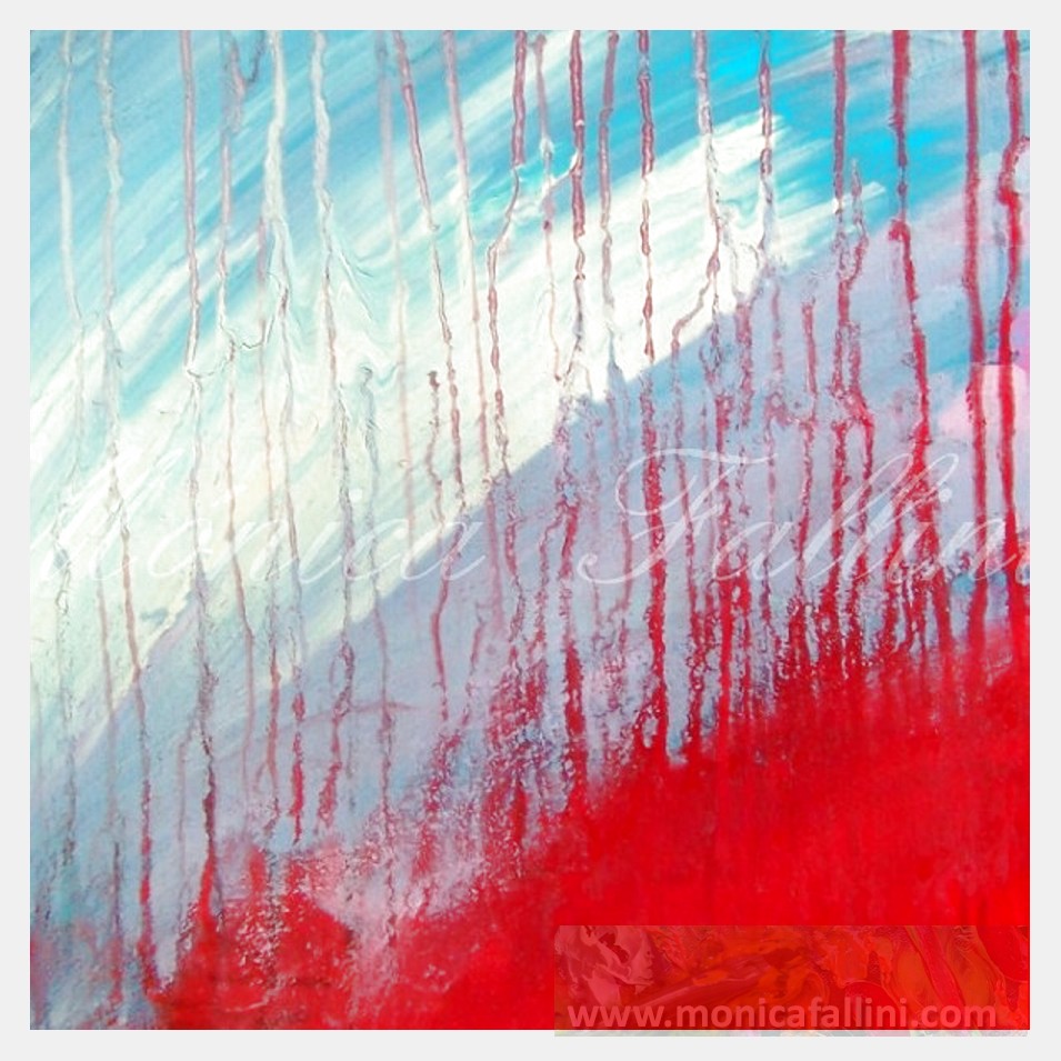 Painting titled 'Melting promises' by Monica Fallini